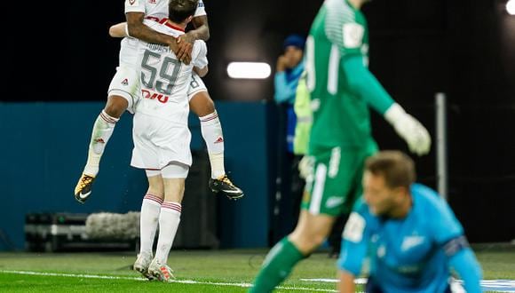 Jefferson Farfán va 5 goles en la temporada con el Lokomotiv de Moscú. (Getty Images)