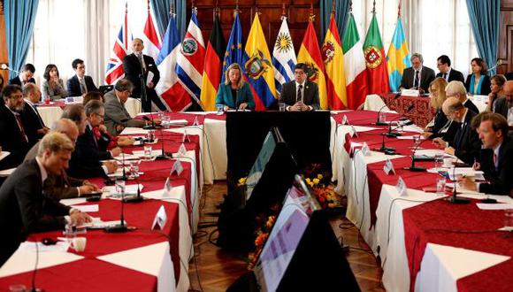 Vista general de los participantes hoy, jueves en la II Reunión del Grupo de Contacto sobre Venezuela en Quito (Ecuador). (Foto: EFE)