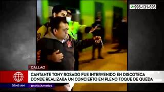 Callao: Tony Rosado fue intervenido en fiesta COVID