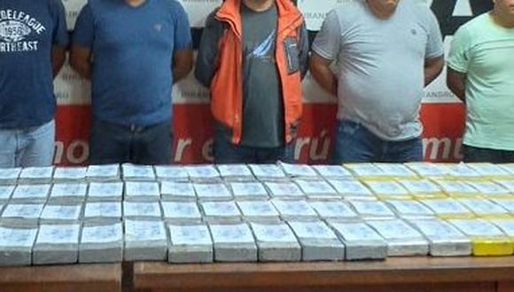 La Fiscalía Especializada de Tráfico Ilícito de Drogas incautó un total de 81 kilos con 50 gramos de alcaloide de cocaína en la carretera Interoceánica Sur. (Foto: Ministerio Público)