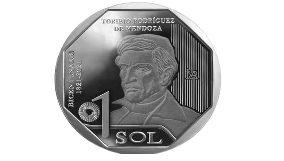 El Banco Central de Reserva emite 10 millones de monedas de S/ 1 con la imagen de Toribio Rodríguez de Mendoza. (Foto: BCR)
