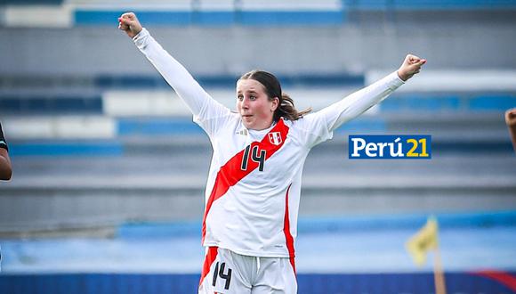 Valerie Gherson anotó a los 42 minutos del primer tiempo (Foto: Selección Peruana)