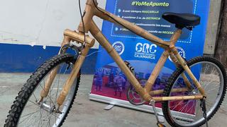 Cajamarca: presentan bicicleta de bambú como vehículo de transporte alternativo
