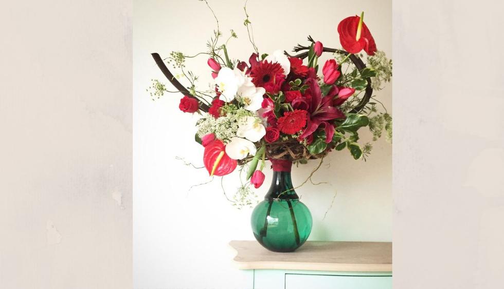Un bonito arreglo floral que le dará un toque patriótico especial a tu casa. (Foto:  Instagram @Jardinprivat)