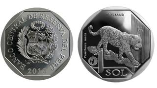 BCR pone en circulación nueva moneda de S/ 1 alusiva al jaguar