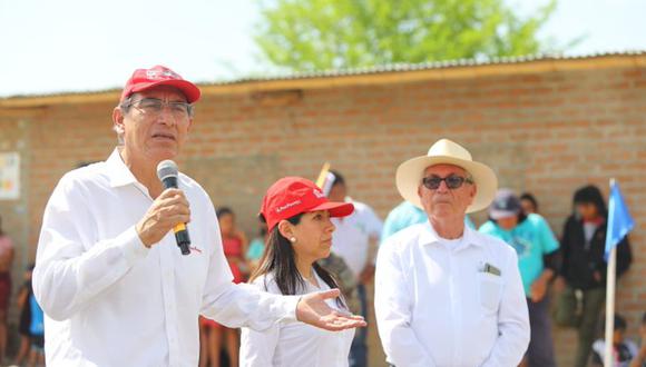 Martín Vizcarra viajó a la región Piura para supervisar obras (Presidencia)