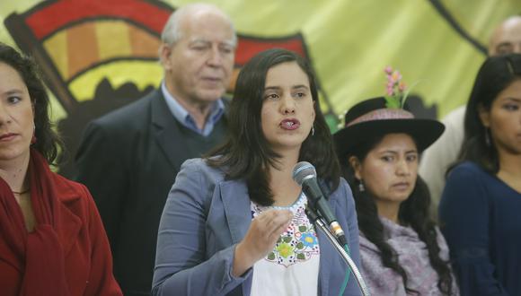 Verónika Mendoza participará hoy en una marcha a favor de la cuestión de confianza a las 17:00 horas.&nbsp; (FOTO: USI)