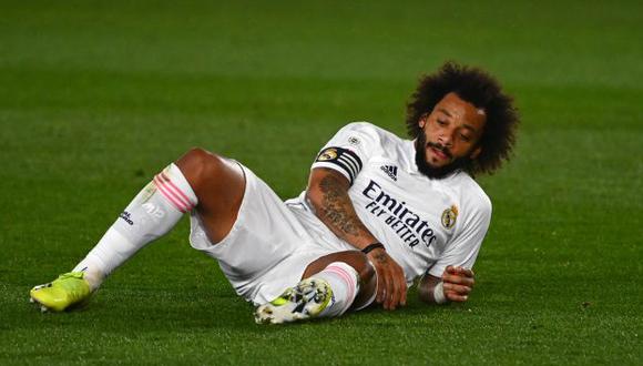 Marcelo Jugó 76 minutos en el empate entre Real Madrid y Chelsea en el Di Stéfano. (Foto: AFP)
