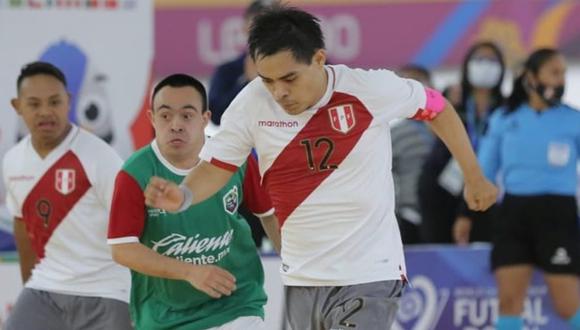 La selección peruana inició con el pie derecho el Mundial de Futsal Down. Foto: Colectivo Down Facebook.