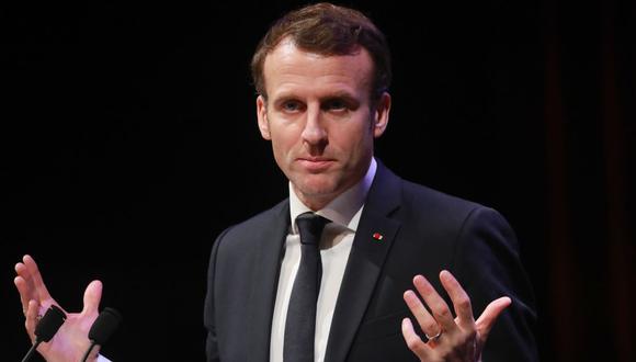 El presidente de Francia Emmanuel Macron envío un mensaje con medidas drásticas para evitar la propagación del coronavirus. (Foto: AFP)