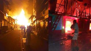 Puno: incendio deja un fallecido y 20 familias damnificadas en San Gabán
