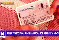 Migraciones: 94 mil venezolanos piden prórroga por residencia vencida