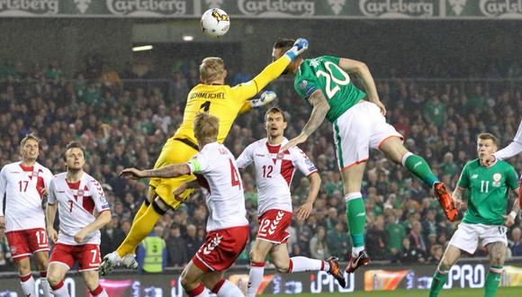 Daneses e irlandeses empataron 0-0 en Copenhague. (EFE)