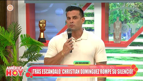 Christian Domínguez se aleja de 'América Hoy'. (Foto: captura)
