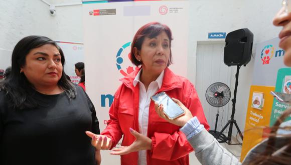 La ministra de la Mujer y Poblaciones Vulnerables, Nancy Tolentino. (Foto: Leonardo Cuito / GEC)