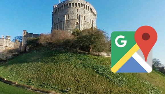 Google Maps guarda una serie de trucos dentro del mapa. Esto ocurre si buscas el castillo de Windsor. (Foto: Google)