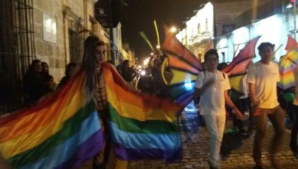 Marcha del Orgullo Gay en Arequipa. (Miguel Idme)