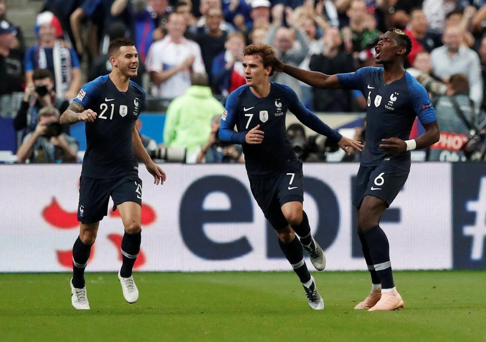 Francia remontó el partido 2-1 ante Alemania con doblete de Griezmann. (Reuters)