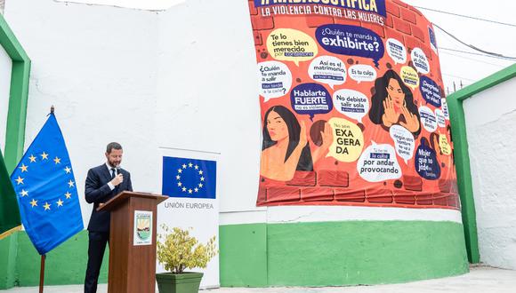Así lo afirmó Vincent Ringenberg, jefe de Sección Política de la Unión Europea en Perú, en el contexto del Día Internacional de la Mujer. (Jorge Capunay/Asesores)