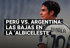 Paulo Dybala es baja en Argentina para los duelos ante Paraguay y Perú por las Eliminatorias