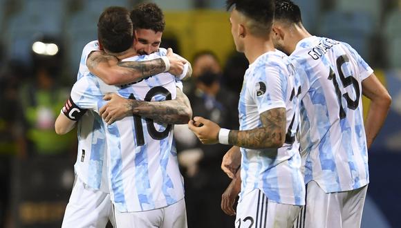 Argentina se impuso 3-0 a Ecuador con goles de De Paul, Lautaro Martínez y Lionel Messi (Foto: AFP)