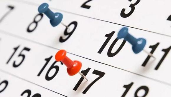 El 31 de marzo el Gobierno, a través de un Decreto Supremo, estableció un listado de siete días no laborables nacionales, adicional los feriados que ya figuran en el calendario. (Foto: Pixabay)