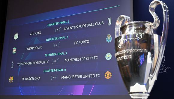 Champions League y la programación de los partidos de ida y vuelta de cuartos de final. (Foto: AFP)