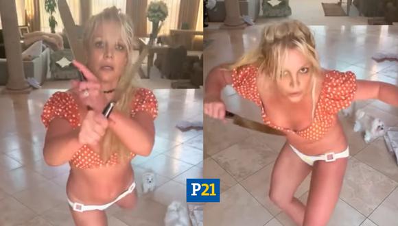 Britney dijo que no eran de verdad y que ya se acerca Halloween. (Foto: Captura de video)