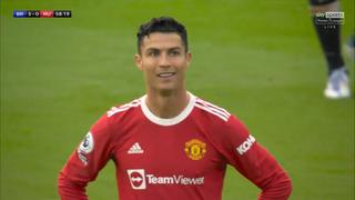 Cristiano Ronaldo y su gesto de resignación tras la derrota del Manchester United vs. Brighton [VIDEO]