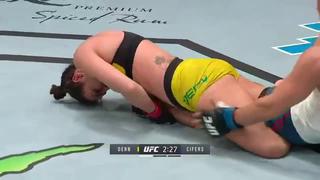 UFC Las Vegas: Brasileña Mackenzie Dern hizo historia en su victoria sobre Hannah Cifers