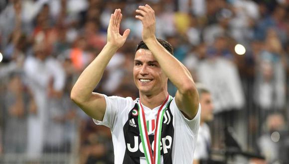 Cristiano Ronaldo ganó la Supercopa de Italia, su primer trofeo con la Juvenuts. (Foto: AFP)