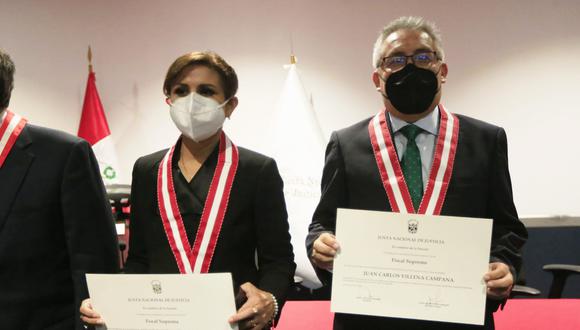 Nuevos aires. Liz Benavides o Juan Villena;  uno de ellos podría conducir al Ministerio Público. (Jorge Cerdán/GEC)
