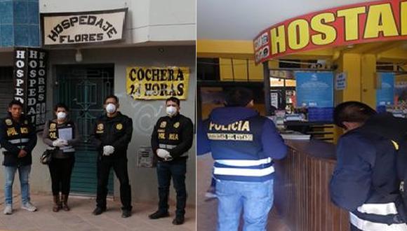 La Policía efectúa operativos para corroborar que los turistas extranjeros permanezcan aislados en sus hoteles. (Fotos: Juan Sequeiros)