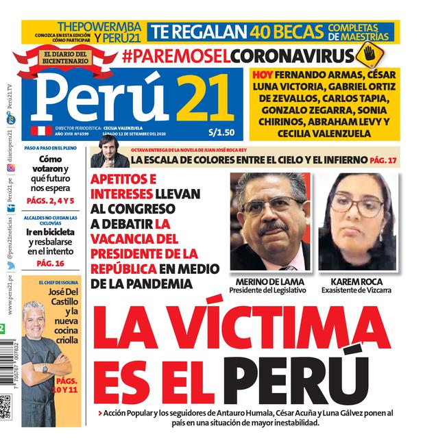 La víctima es el Perú. (Impresa 12/09/2020)