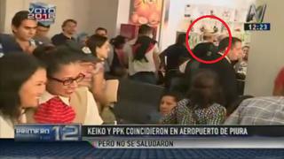 Keiko Fujimori y PPK coincidieron en aeropuerto de Piura, pero ni se saludaron [Video]