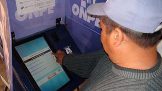 Cañete: ONPE desarrolló simulacro de voto electrónico