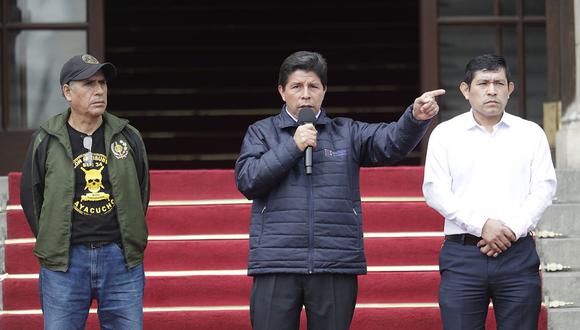 Pedro Castillo criticó a la prensa como "sesgada" desde Palacio de Gobierno. (Foto: Presidencia)