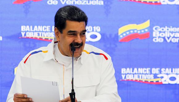 El presidente de Venezuela, Nicolás Maduro, durante una reunión con miembros del sector de la salud en Caracas. (Foto: AFP)