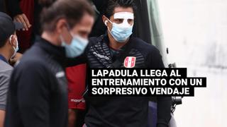Lapadula llegó con la nariz vendada a los entrenamientos de la Selección Peruana