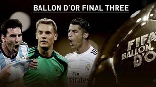 Balón de Oro 2014: Ronaldo, Messi y Neuer son los finalistas del premio