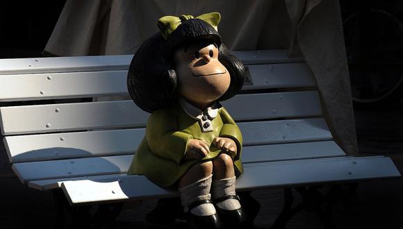 Mafalda, la niña rebelde que quiso cambiar el mundo con humor e ironía. (Foto: ALEJANDRO PAGNI / AFP)