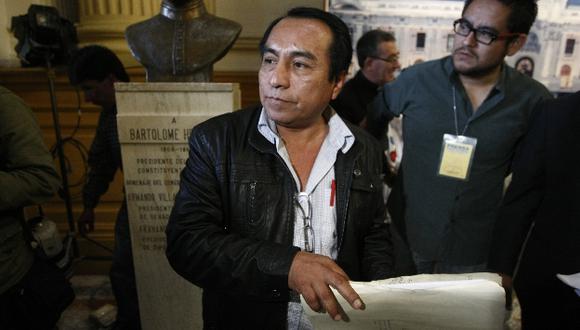 HERIDA ABIERTA. Chanduví reiteró que se siente “traicionado” por el presidente Ollanta Humala. (Mario Zapata)