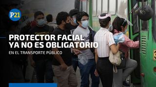 COVID-19 en Perú: Uso del protector facial en el transporte público ya no es obligatorio