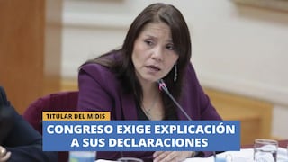 Congreso de la República exige explicaciones a titular del Midis, Paola Bustamante