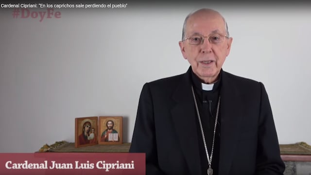 Cardenal Juan Luis Cipriani pide renuncia de Vizcarra: “Ahora falta el segundo paso”