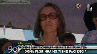 'Chespirito': Florinda Meza tuvo altercado con camarógrafo durante homenaje