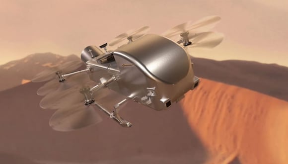 NASA confirma la misión Dragonfly rumbo a Titán. (Captura: NASA)