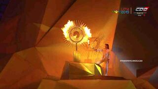 Cecilia Tait encendió el pebetero de los Juegos Panamericanos | VIDEO