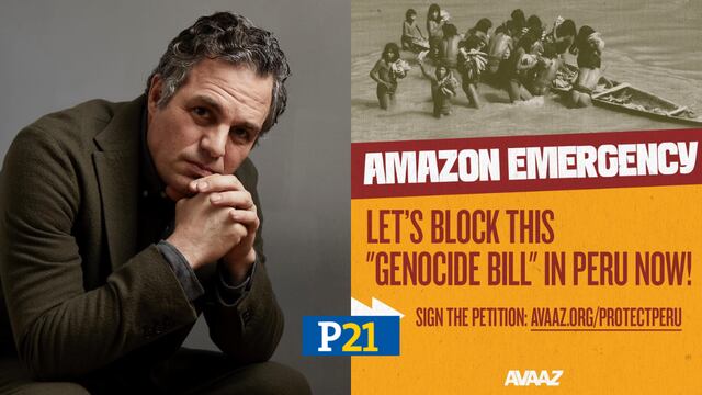 Mark Ruffalo se une a petición internacional en defensa de los pueblos indígenas de la Amazonía peruana