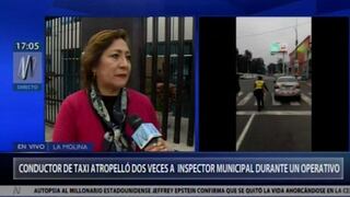 Municipalidad de La Molina se pronuncia sobre atropello de inspectores por taxista informal | VIDEO